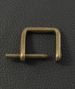 Griffhalter für Lederlaschen Altmessing 25 mm Breite