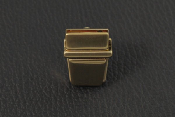 Mini Steckschloss V-Form Gold satiniert