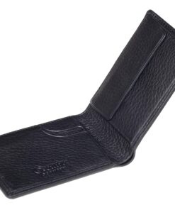 Esquire Deer 2203 Hirschleder Scheintasche mit Kreditkartenfächern in schwarz und braun