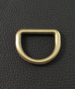 Massiver D-Ring geschlossen Altmessing