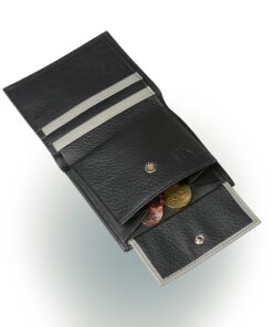 Herrenportemonnaie Kafka in Schwarz und Stone