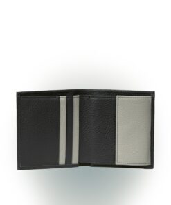 Herrenportemonnaie Kafka in Schwarz und Stone von Innen