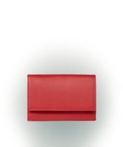 Portemonnaie Kompakt von Olbrish b in Rot/Schwarz