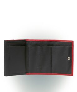 Portemonnaie Kompakt von Olbrish b in Rot/Schwarz