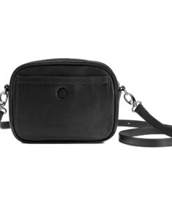 Sonnenledertasche Sintra in Schwarz