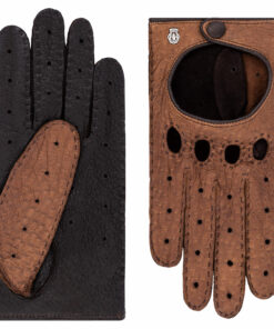 Como Autofahrerhandschuhe in Hazelnut und Cognac
