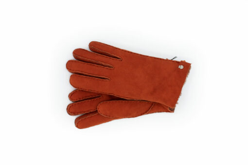 Handschuhe Nuuk aus Seidenlammfell in rot