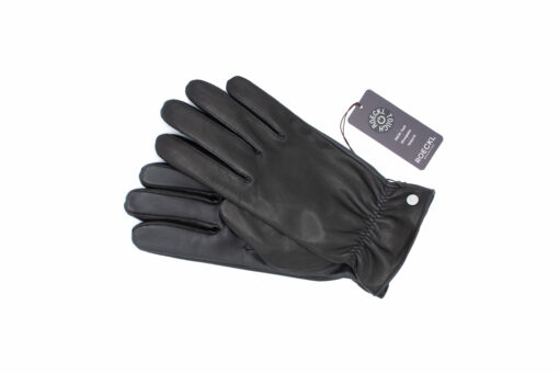 Touchscreen Herrenhandschuhe aus schwarzen Ziegenleder in den Größen 8 - 10