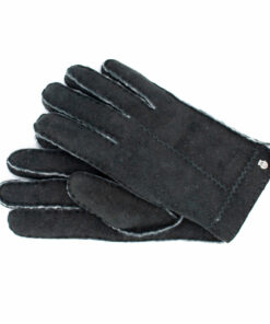 Winterhandschuhe aus 100% Lammfell in schwarz