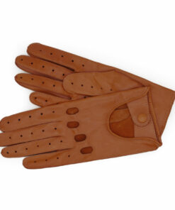 Herren Autofahrer Handschuhe in Cognac