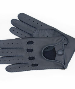 Autofahrer Handschuhe aus Hirschleder in Dunkelblau