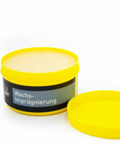 Wachsjacken Imprägnierungscreme geöffnet