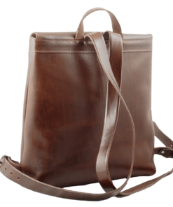 Lederrucksack Backy in Braun Rückansicht
