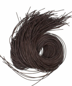 Ziegenleder Rundlederbänder Braun