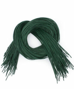 Ziegenleder Rundlederbänder Dunkelgrün