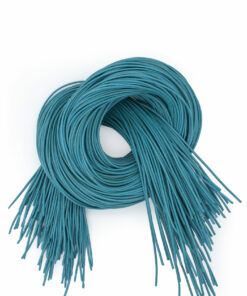 Ziegenleder Rundlederbänder Türkis