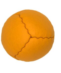 Jonglierbälle aus Rindsleder Gelb