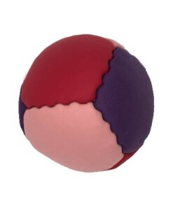 Jonglierbälle aus Rindsleder in den Farben Rosa, Lila und Pinka