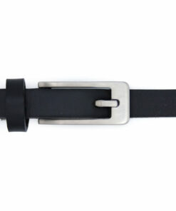 Schlanke Leder Gürtel schwarz