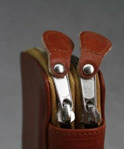 Schreibetui Bosse von Sonnenleder Reißverschlussansicht