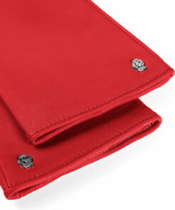 Lederhandschuhe Classic Wool in Rot