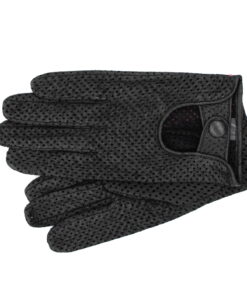 Peccaryleder-Autofahrerhandschuh Farbe Schwarz