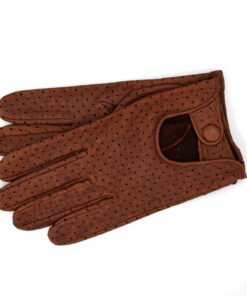 Peccaryleder-Autofahrerhandschuh Farbe Sierra