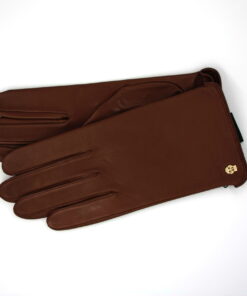 Ungefütterte Damenhandschuhe von Roeckl Farbe Saddlebrown