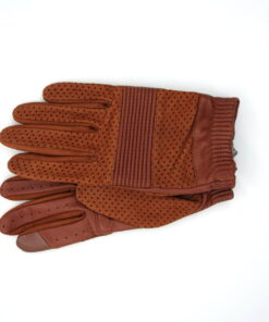 Biker Damenhandschuh Ferrara Farbe Saddlebrown