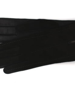 Damen-Velourslederhandschu-212-Schwarz