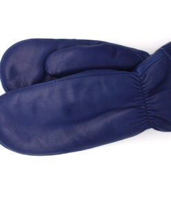 Glattleder-Faeustlinge-fuer-Damen-0122-Da-Cobalto-Blau-Pelz