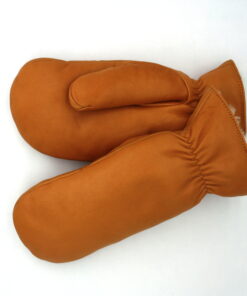 Damen Winter Fäustlinge-Oldgold-