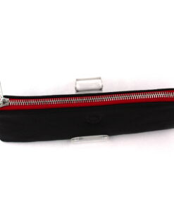 Sonnenleder Schreibetui Boldt in Schwarz mit RV Rot