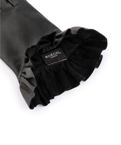Damenhandschuh Vichy von Roeckl in Schwarz Innenansicht