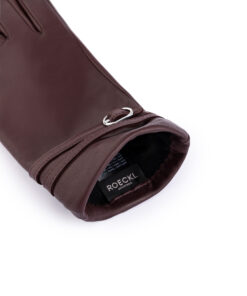 Damenhandschuhe Mayfair von Roeckl in der Farbe Wine - Dunkelrot Innenansicht