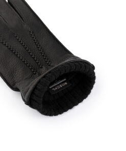 Herrenhandschuh Brugg von Roeckl in Schwarz Innenansicht