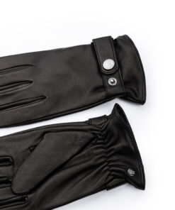 Herrenhandschuh Trier von Roeckl in Schwarz Vor - und Rückseite