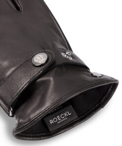 Herrenhandschuh Trier von Roeckl in Braun Innenansicht