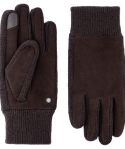 Ziegenvelourslederhandschuh Ulm von Roeckl in Coffee-Braun